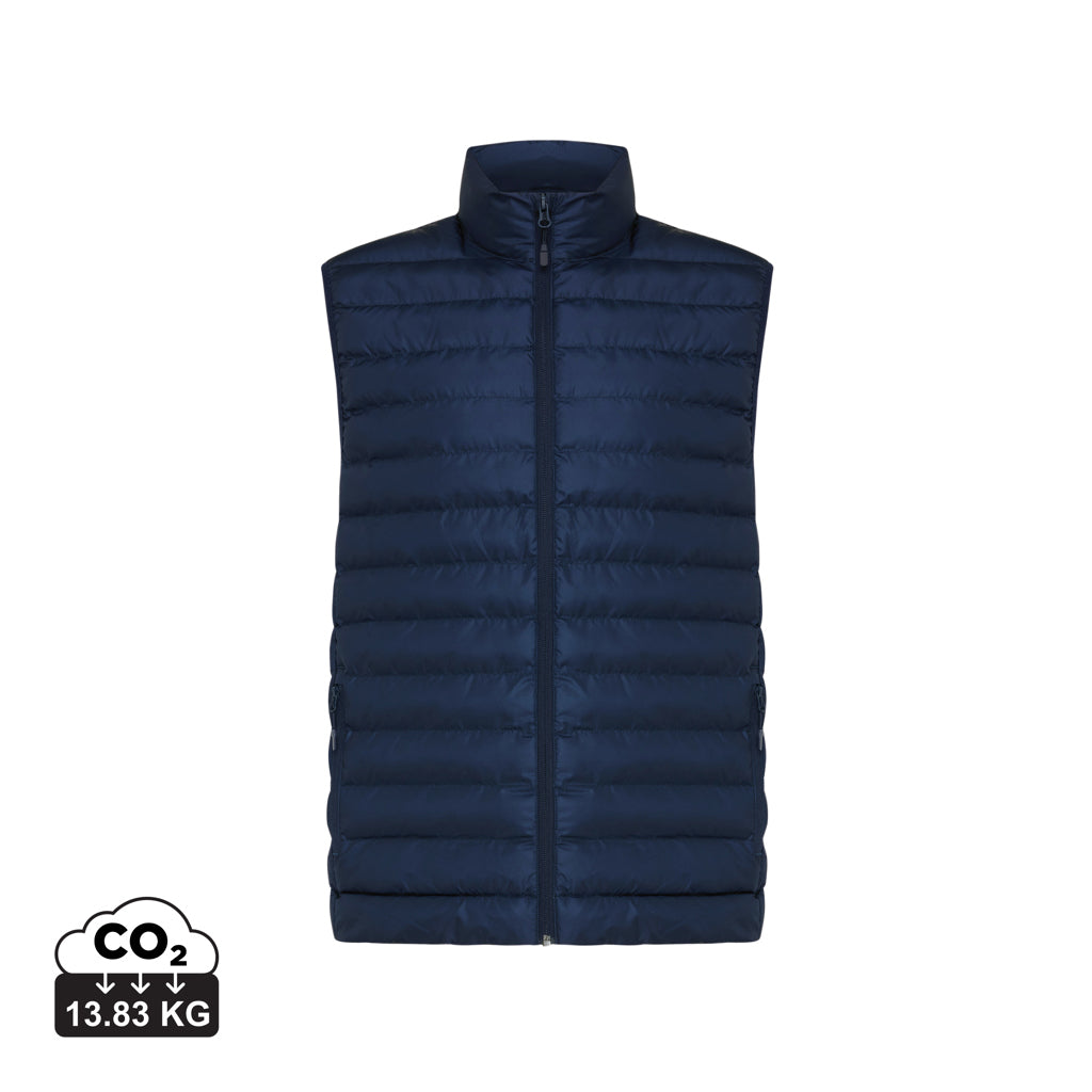 IQONIQ Meru Herren Bodywarmer aus recyceltem Polyester – navy blau