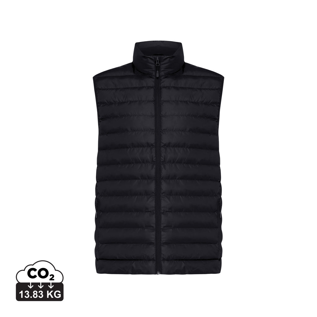 IQONIQ Meru Herren Bodywarmer aus recyceltem Polyester – schwarz