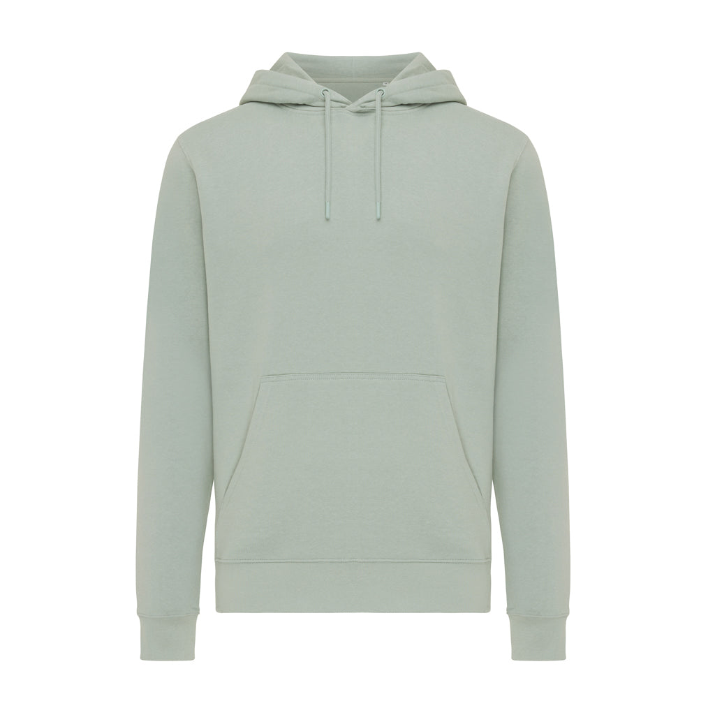 IQONIQ Rila Lightweight Hoodie aus recycelter Baumwolle – Iceberg green