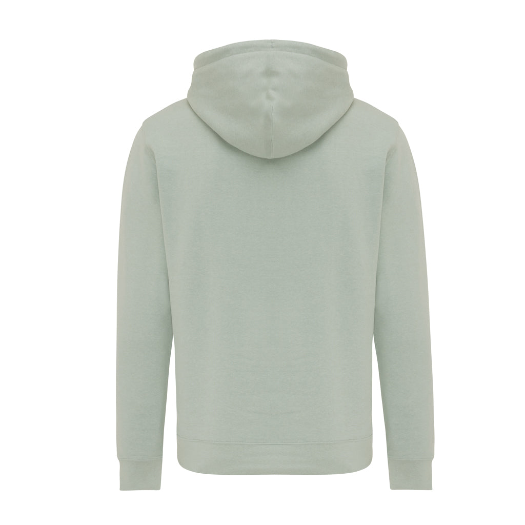 IQONIQ Rila Lightweight Hoodie aus recycelter Baumwolle – Iceberg green