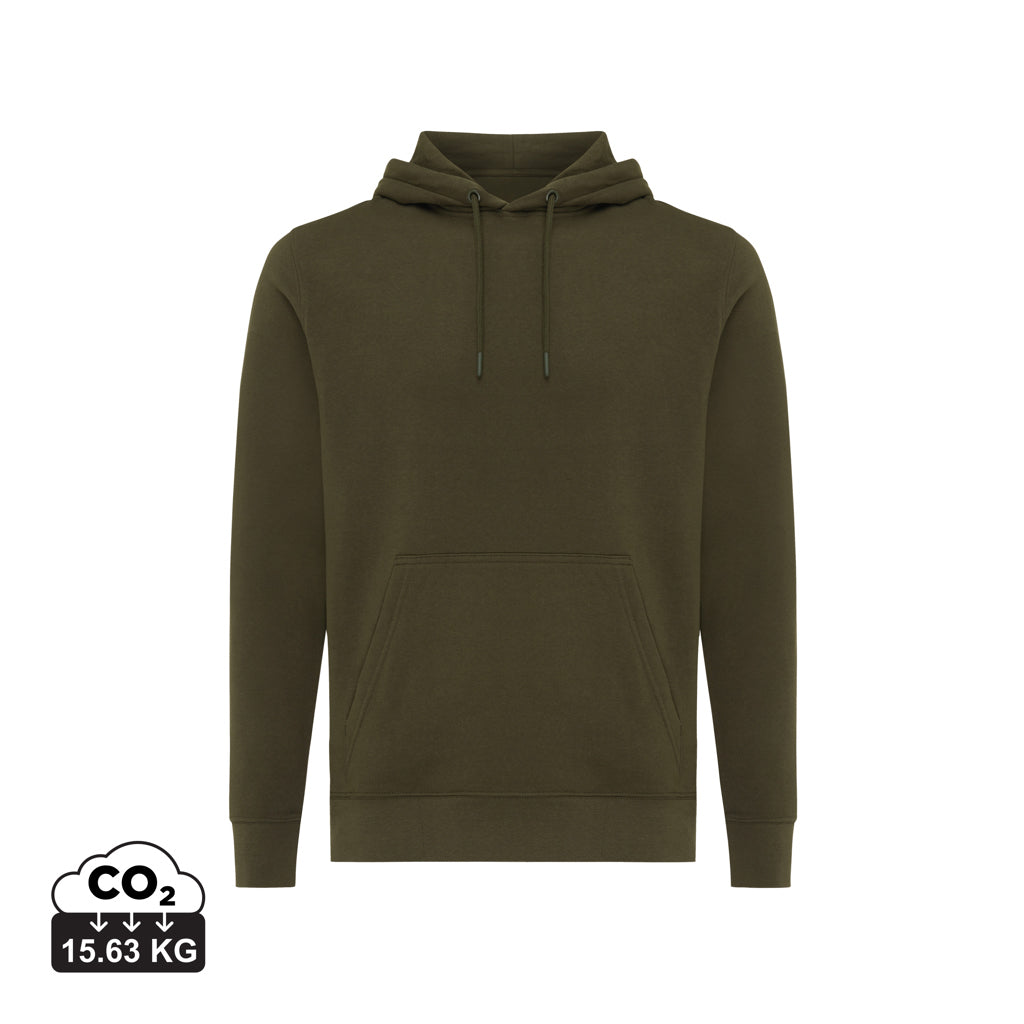 IQONIQ Rila Lightweight Hoodie aus recycelter Baumwolle – khaki