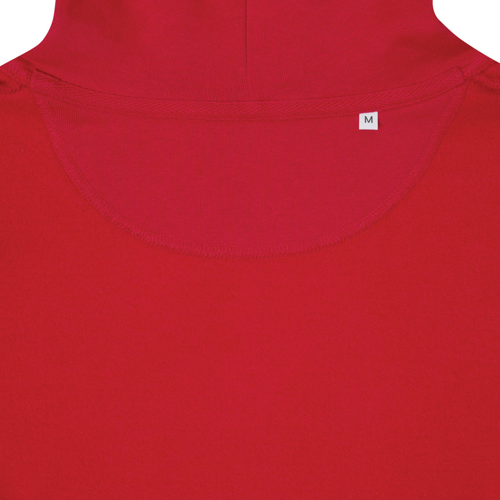 IQONIQ Rila Lightweight Hoodie aus recycelter Baumwolle – rot