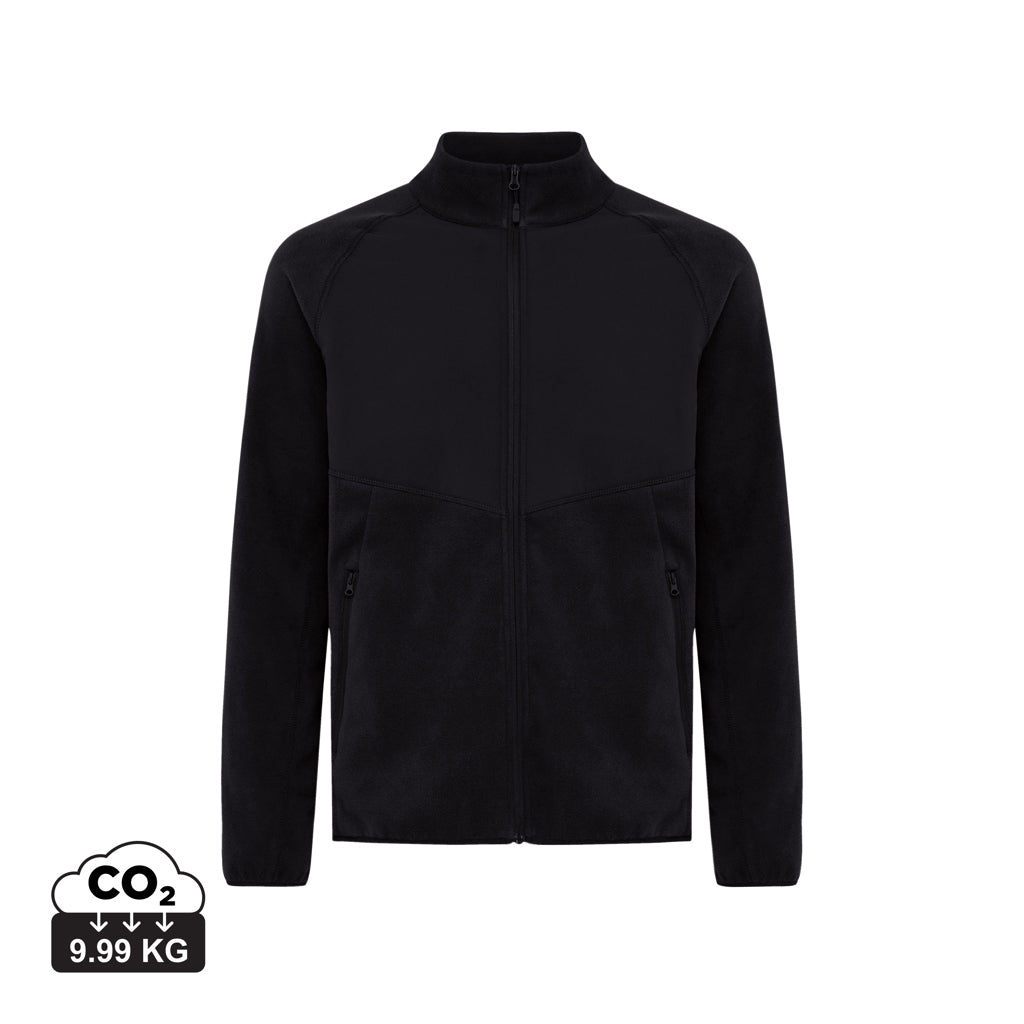 IQONIQ Talung Mikrofleece Jacke aus recyceltem Polyester – schwarz