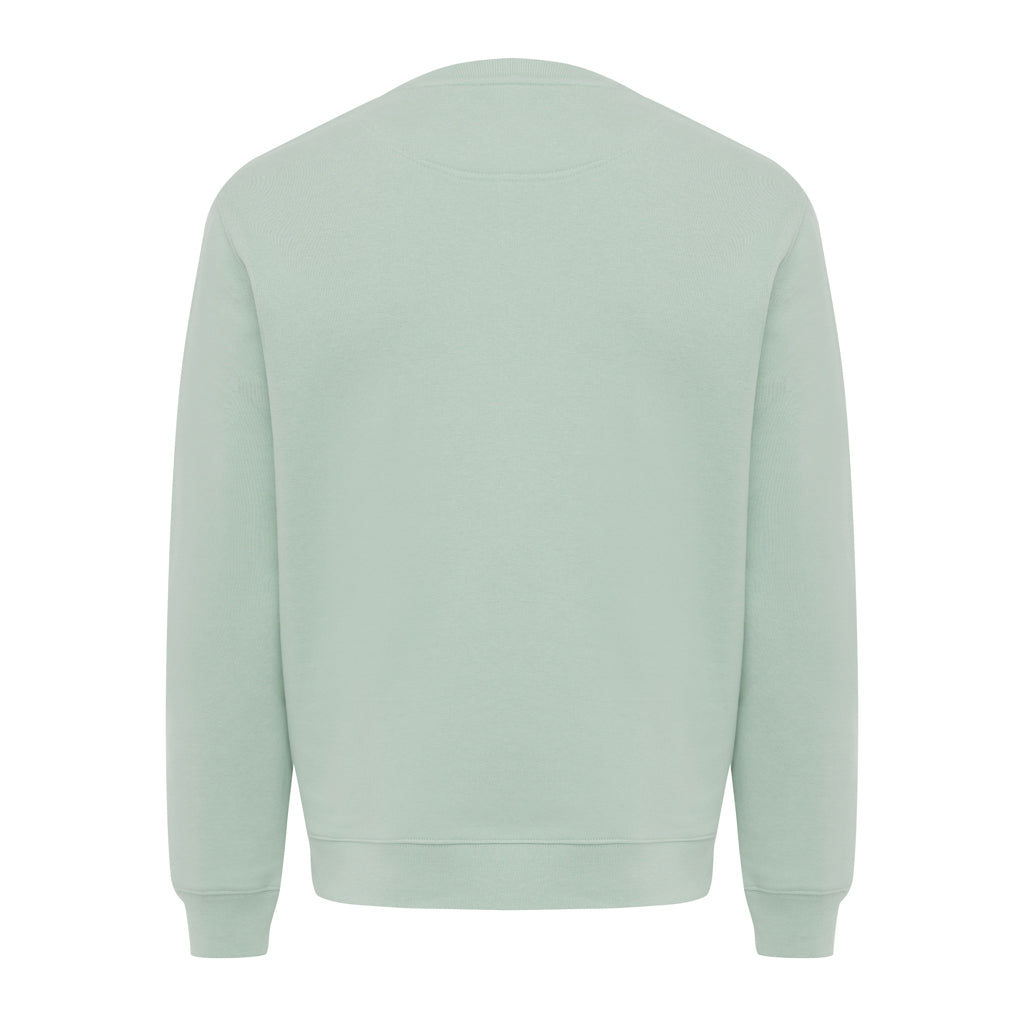 IQONIQ Torla Rundhals-Pullover aus recycelter Baumwolle – Iceberg green