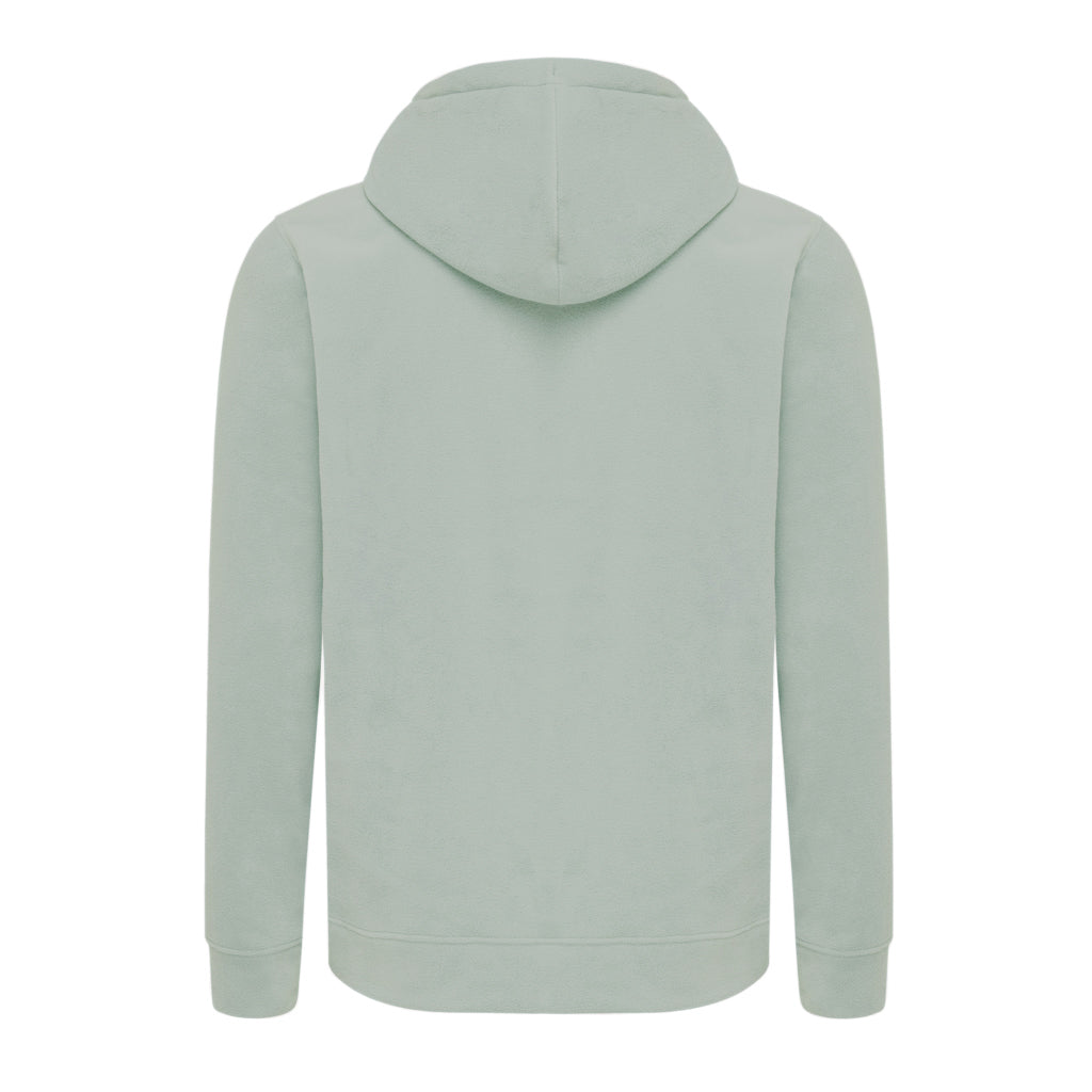 IQONIQ Trivor Mikrofleece-Kapuzen-Pulli aus recyc. Polyester – Iceberg green