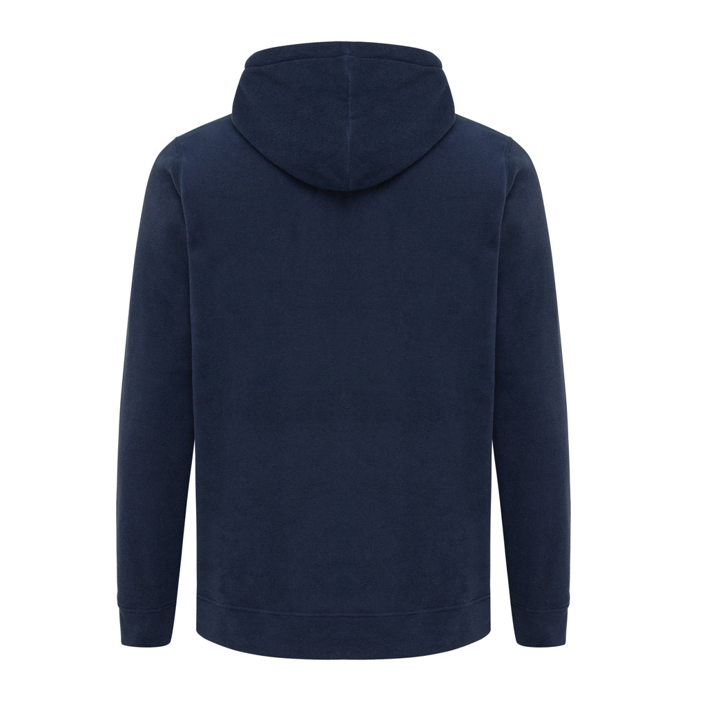 IQONIQ Trivor Mikrofleece-Kapuzen-Pulli aus recyc. Polyester – navy blau