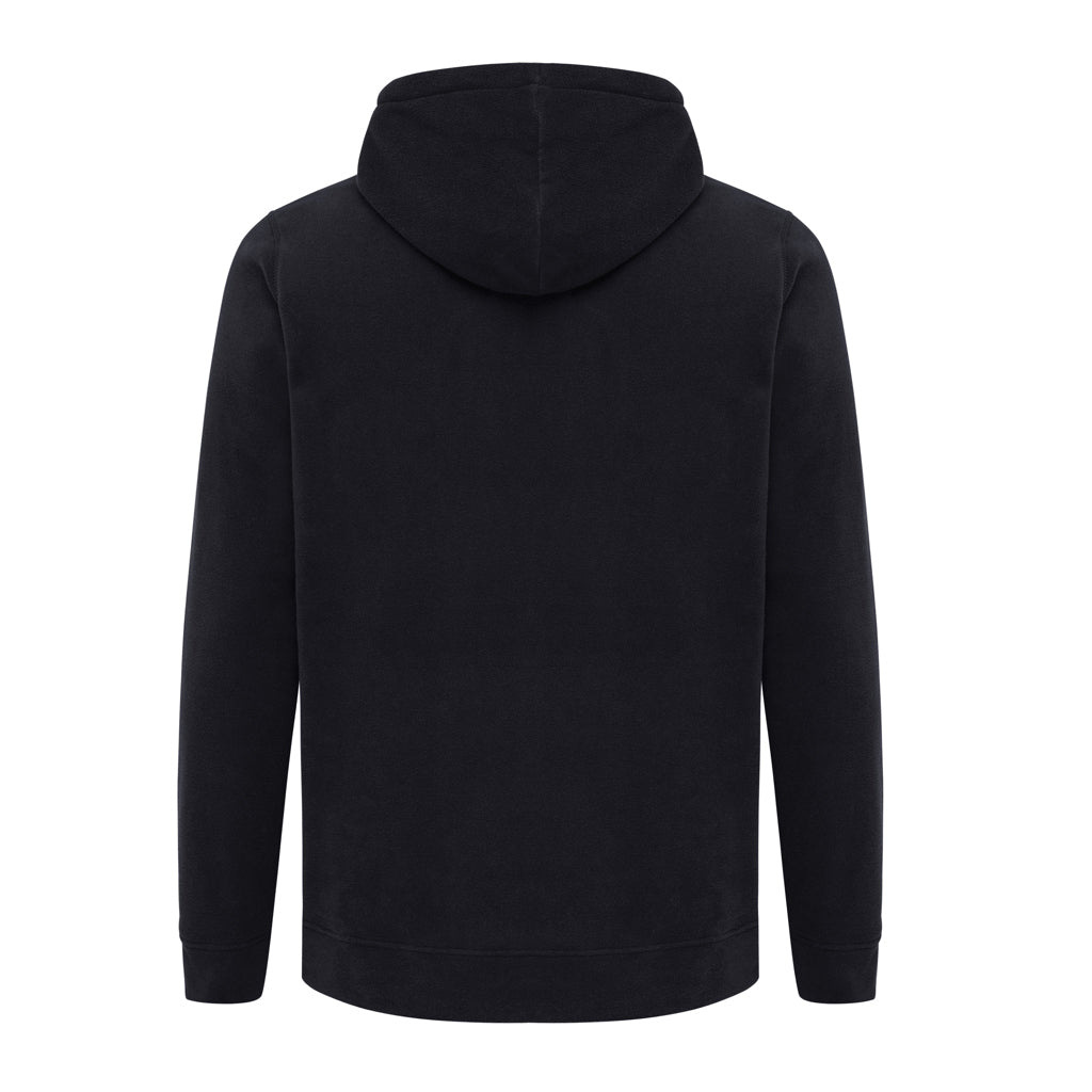 IQONIQ Trivor Mikrofleece-Kapuzen-Pulli aus recyc. Polyester – schwarz