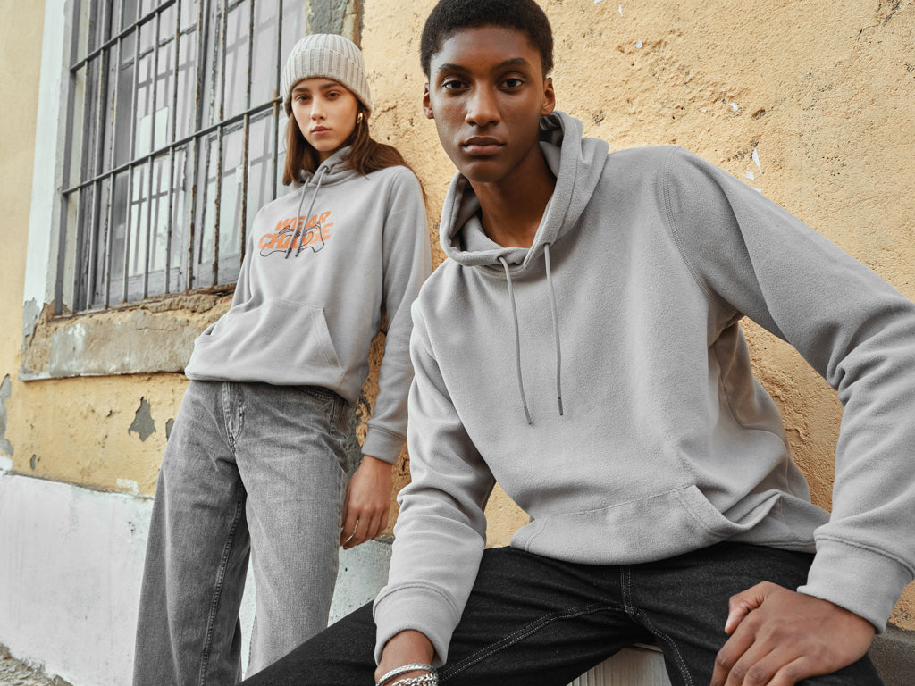 IQONIQ Trivor Mikrofleece-Kapuzen-Pulli aus recyc. Polyester