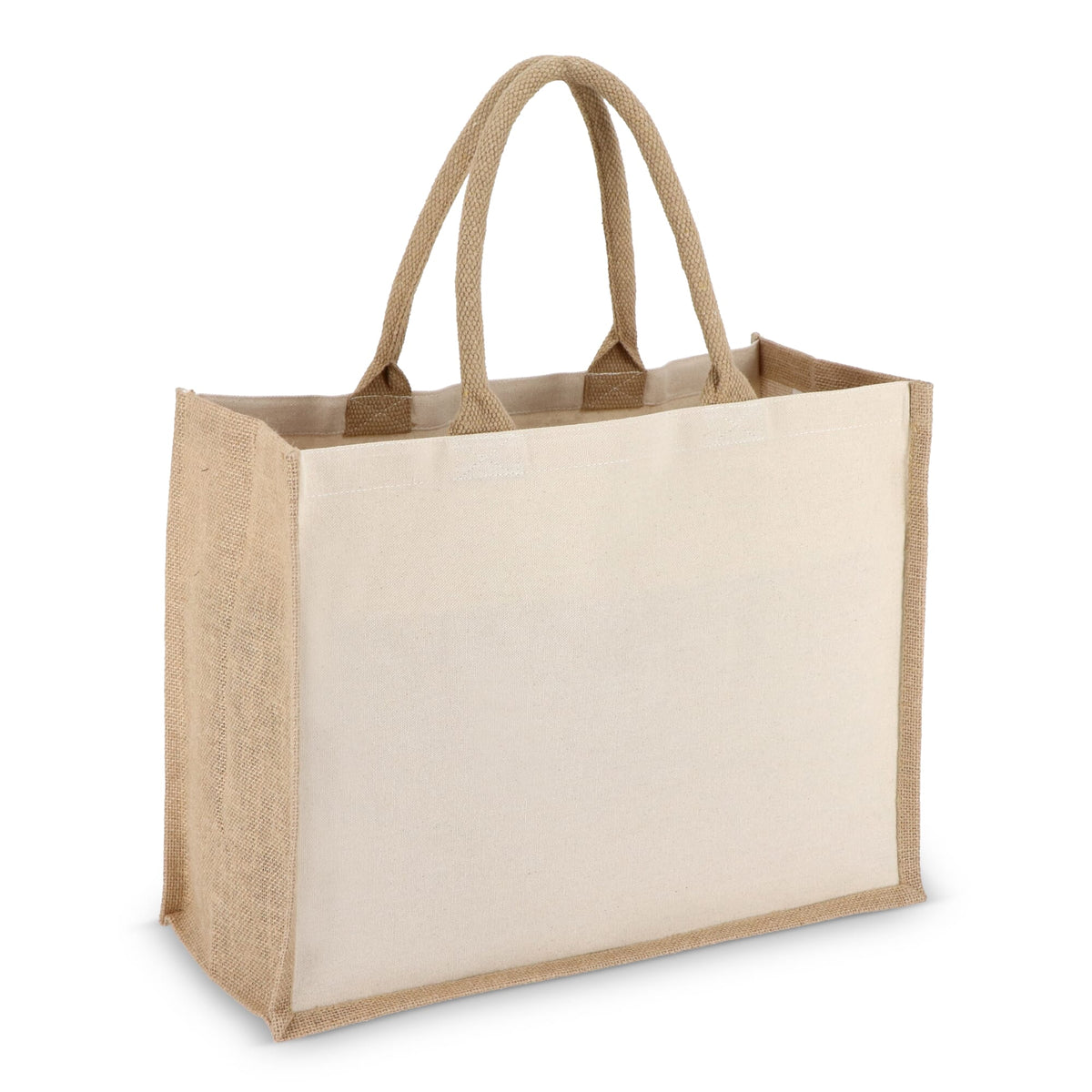 Jute Baumwolle Tragetasche 42,5 x 19 x 32cm 320g/m²