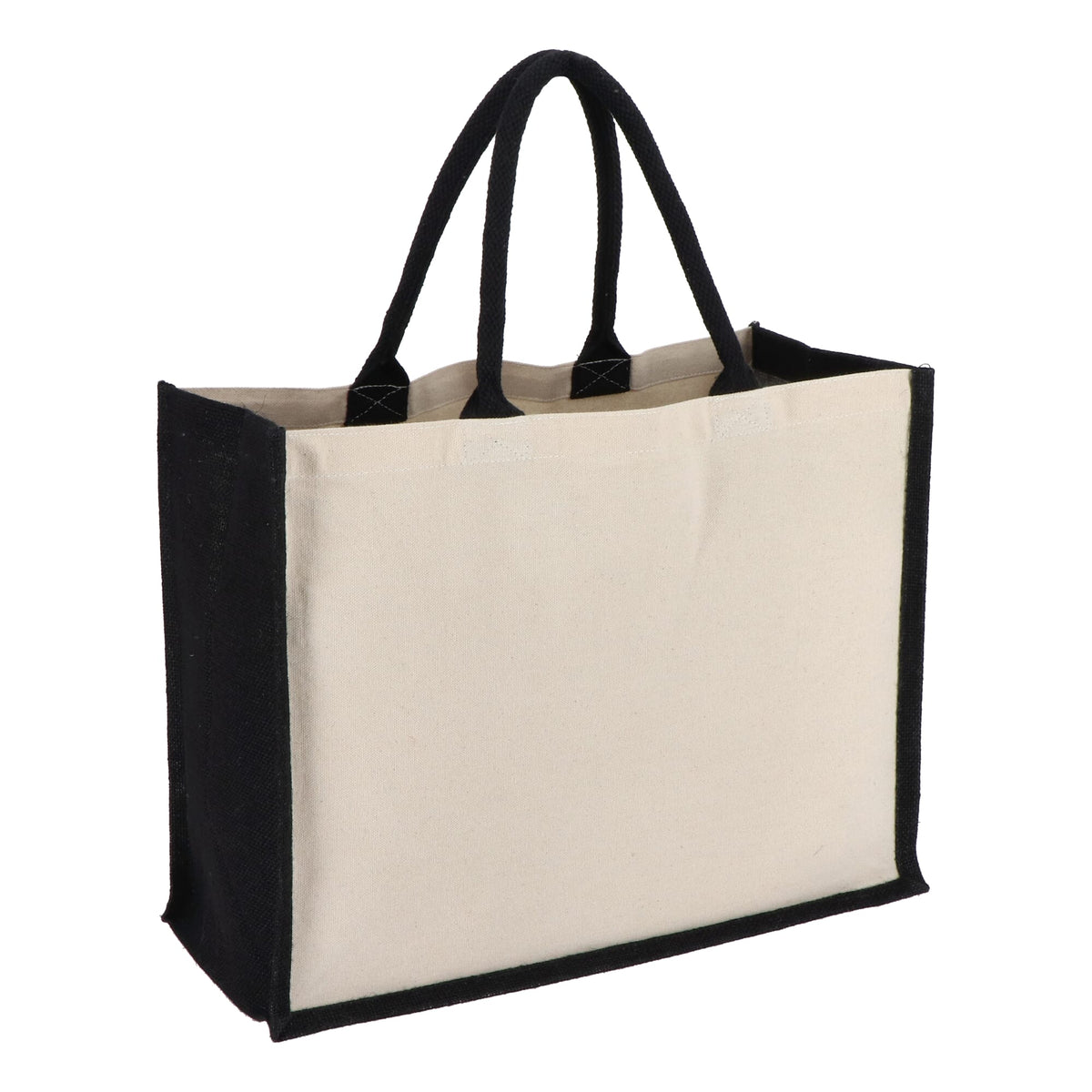 Jute Baumwolle Tragetasche 42,5 x 19 x 32cm 320g/m²