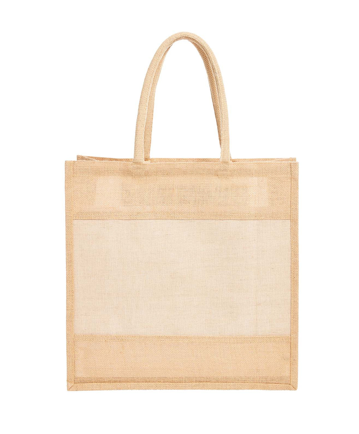 Jutetasche mit Reißverschlussorganizer