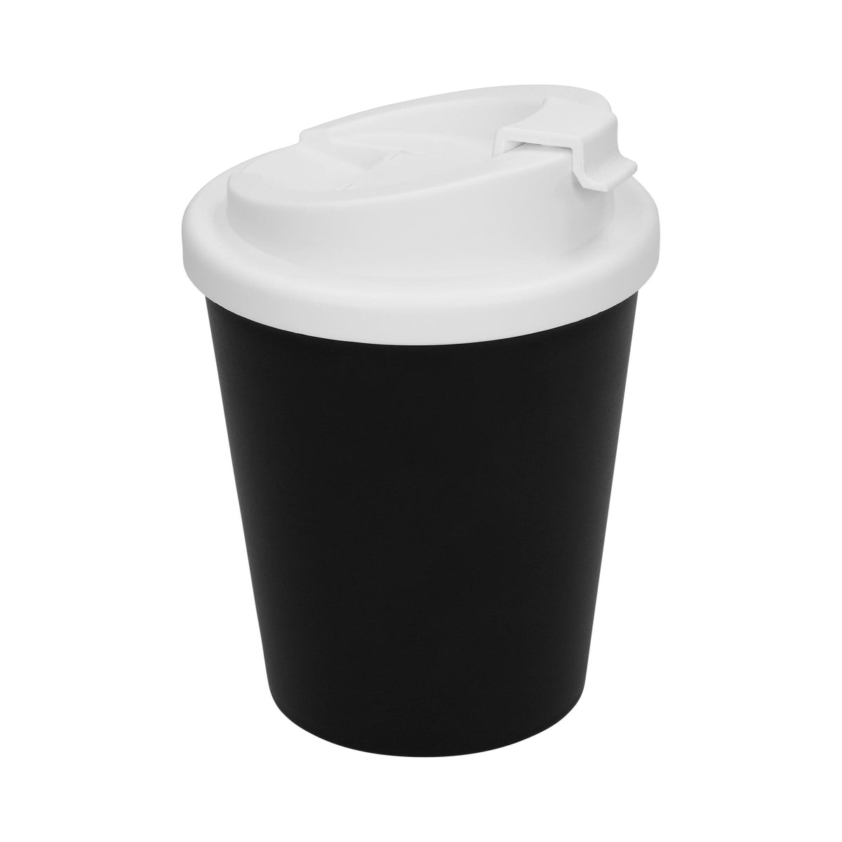 Kaffeebecher „Premium Deluxe“ small – Schwarz / Weiß