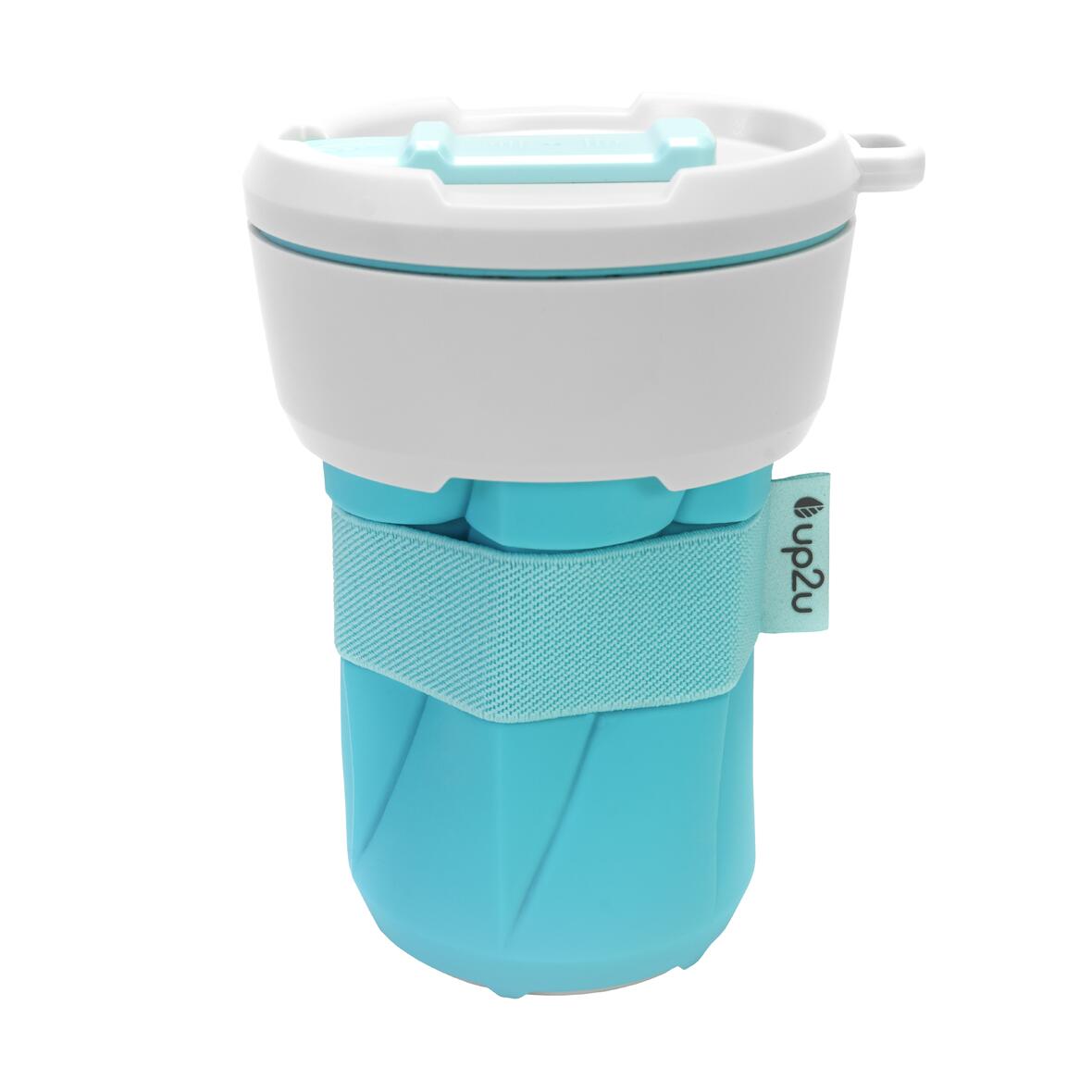Kaffeebecher „up2u“, 0,35 l – Blau / Weiß