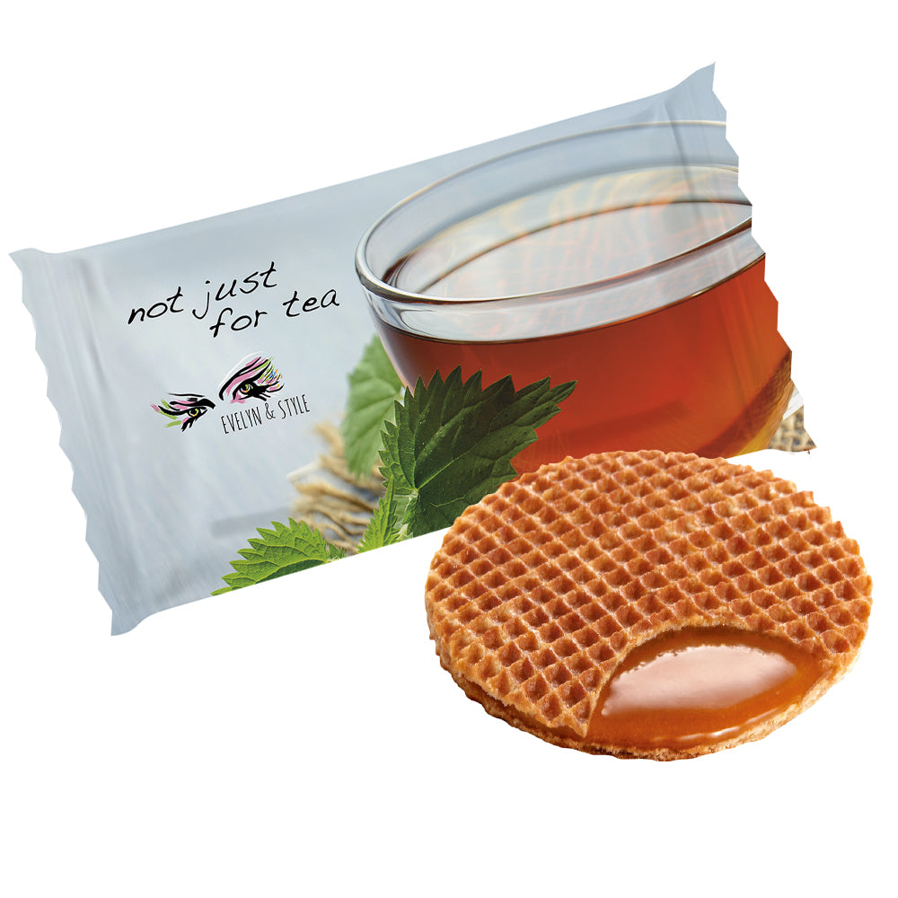 Karamellwaffel und Doppelkeks im Flowpack – Karamellwaffel, ca. 8 g