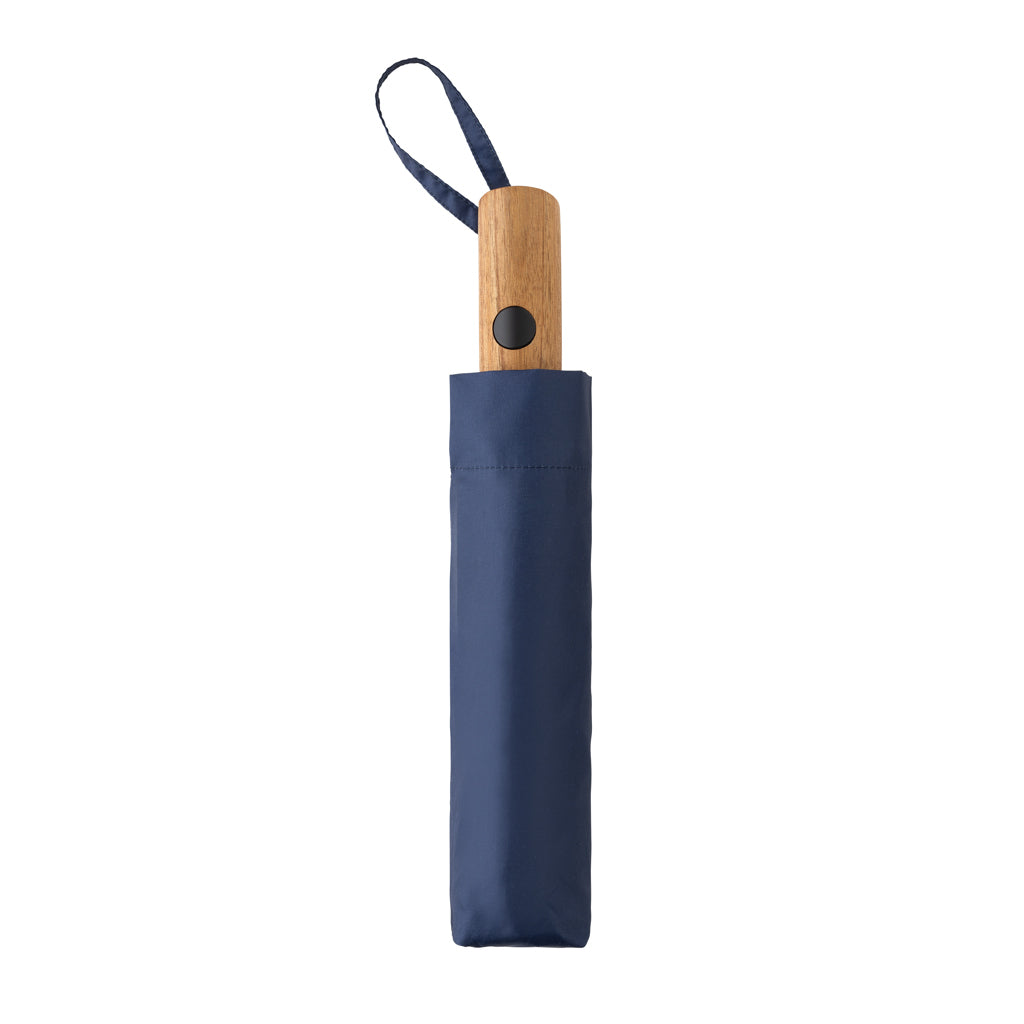 Kaycey 21“ Auto-Open Mini-Regenschirm aus AWARE™ rPET – navy blau