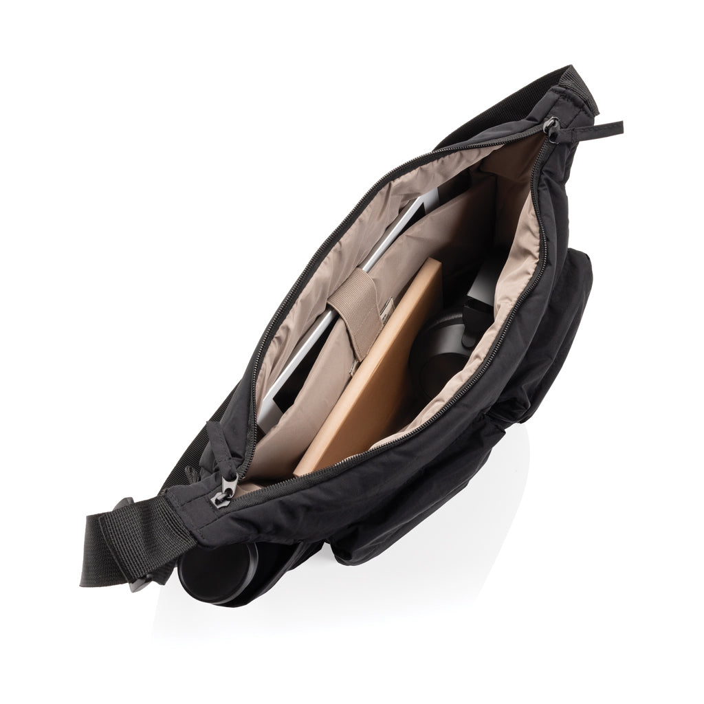KENTO URBAN gepolsterte Crossover-Tasche aus RCS rec. Nylon – schwarz