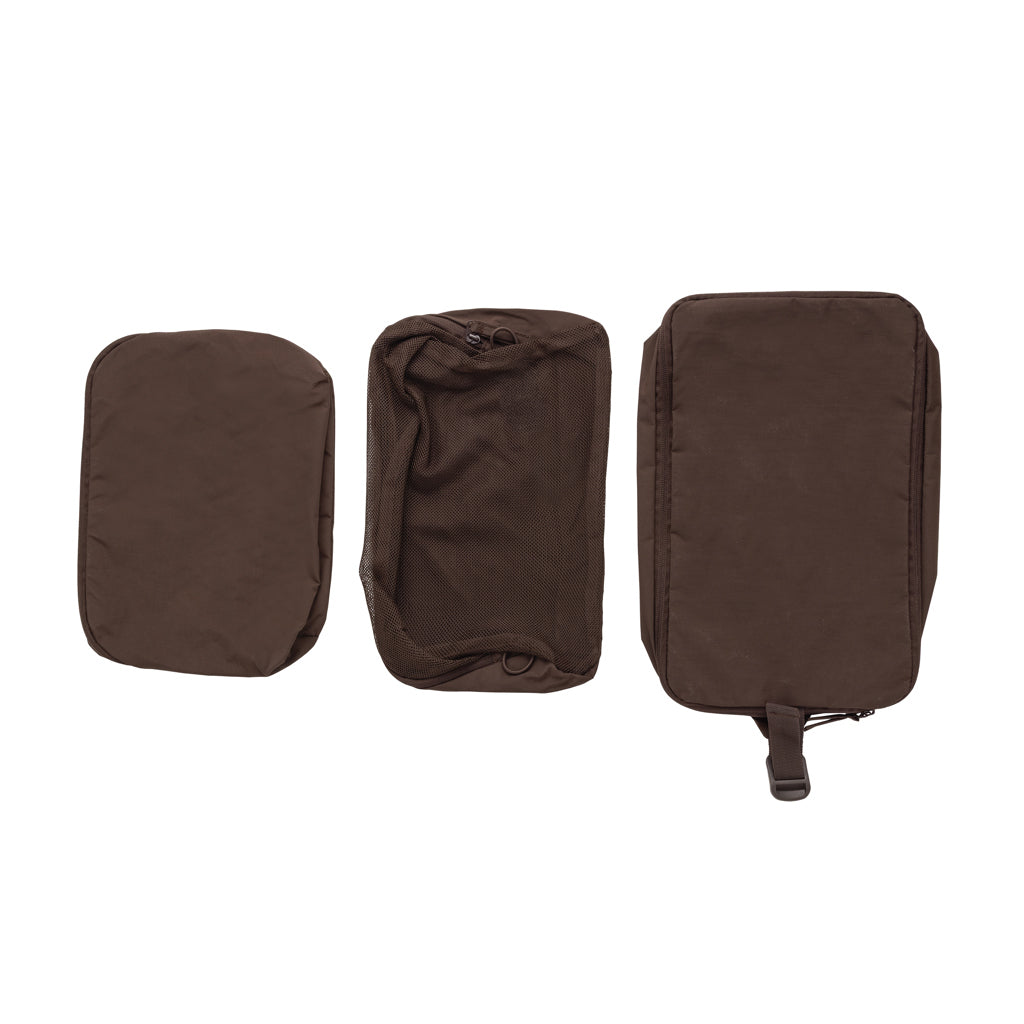 KENTO URBAN Packing Cube Set aus RCS recyceltem Nylon – braun