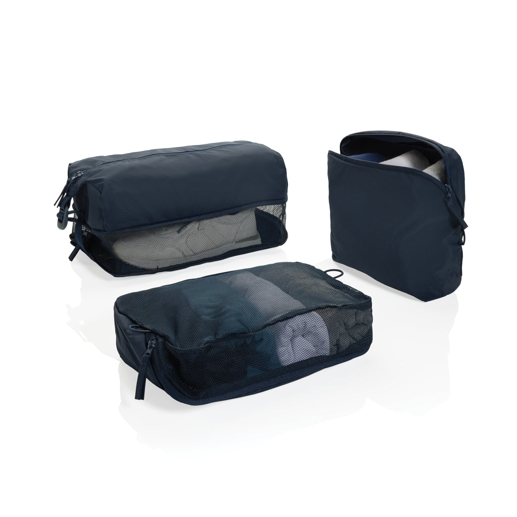 KENTO URBAN Packing Cube Set aus RCS recyceltem Nylon – navy blau
