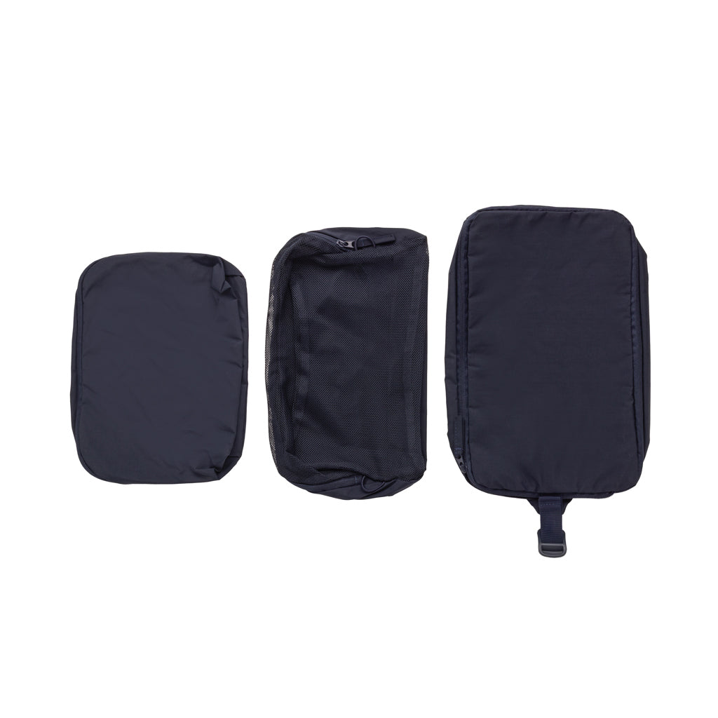 KENTO URBAN Packing Cube Set aus RCS recyceltem Nylon – navy blau