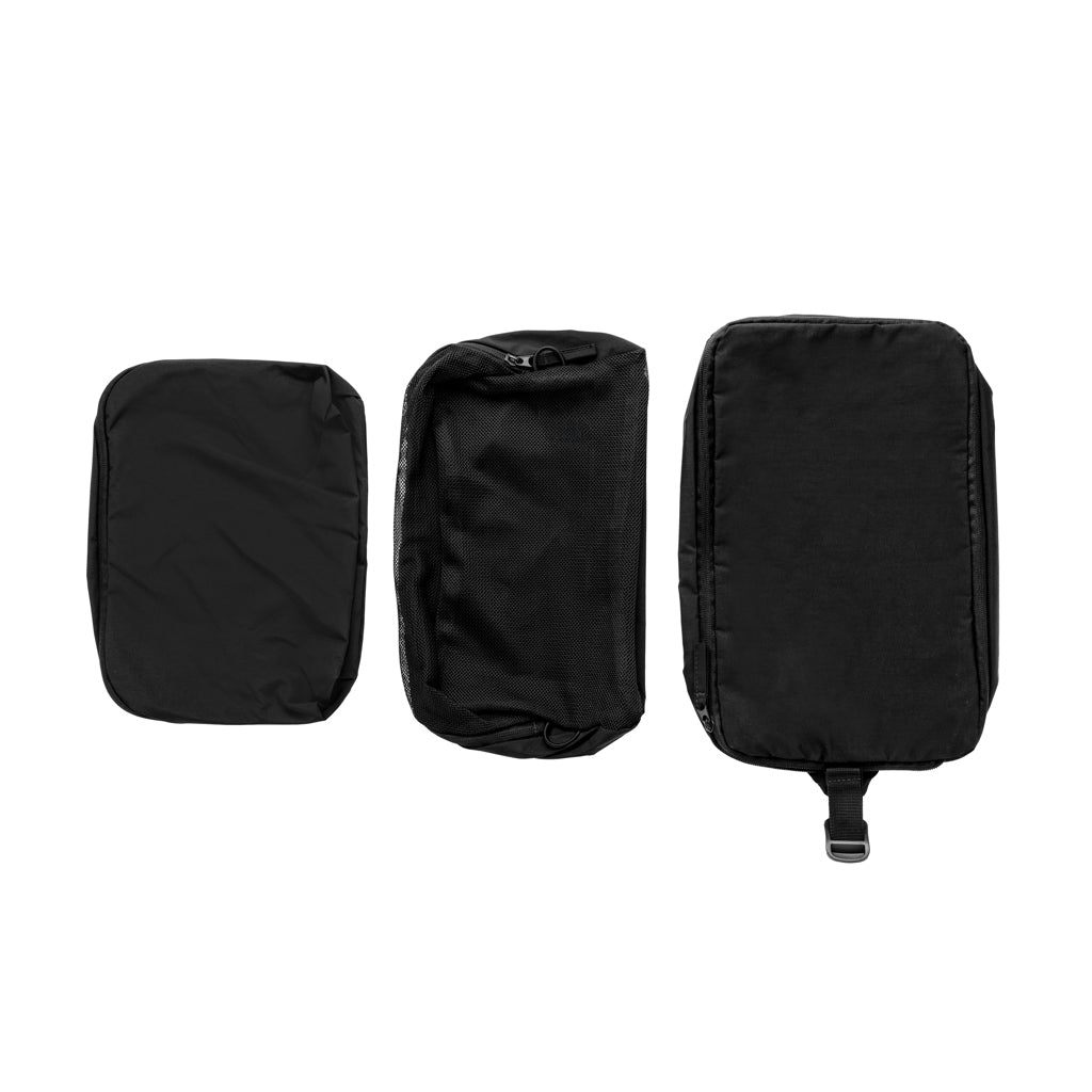 KENTO URBAN Packing Cube Set aus RCS recyceltem Nylon – schwarz
