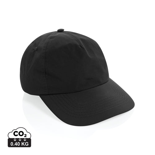 KENTO URBAN RCS 5-Panel-Cap aus RCS recyceltem Nylon als Mitarbeitergeschenk mit Logo