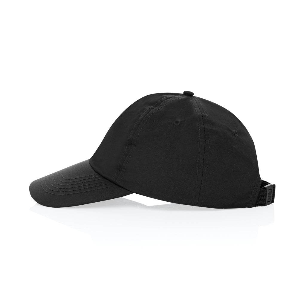 KENTO URBAN RCS 5-Panel-Cap aus RCS recyceltem Nylon – schwarz