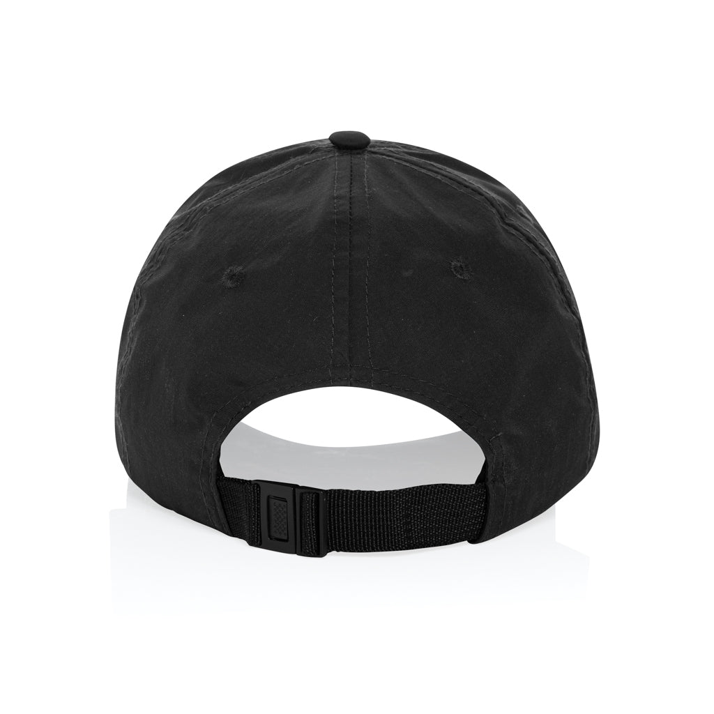 KENTO URBAN RCS 5-Panel-Cap aus RCS recyceltem Nylon – schwarz