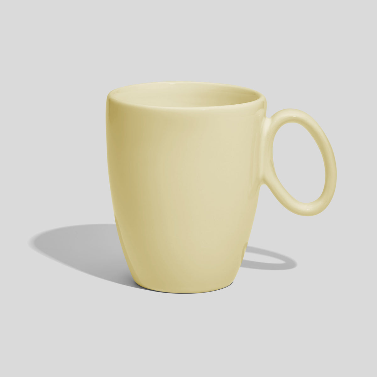 Keramiktasse 250 ml mit ovalem Ringhenkel – Ecru
