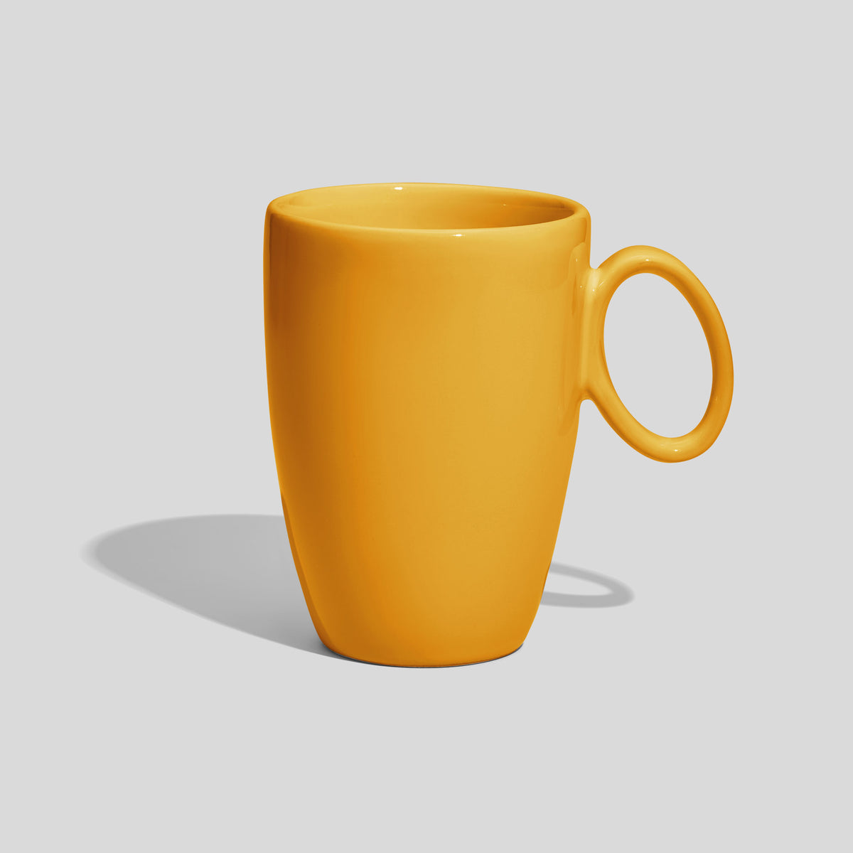 Keramiktasse 330 ml mit ovalem Ringhenkel – Gelb