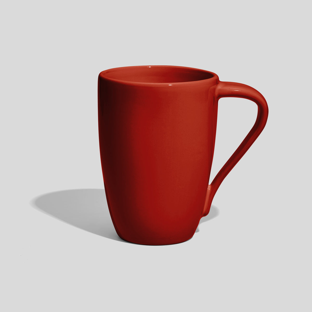 Keramiktasse 330 ml mit schräg nach unten laufendem Henkel