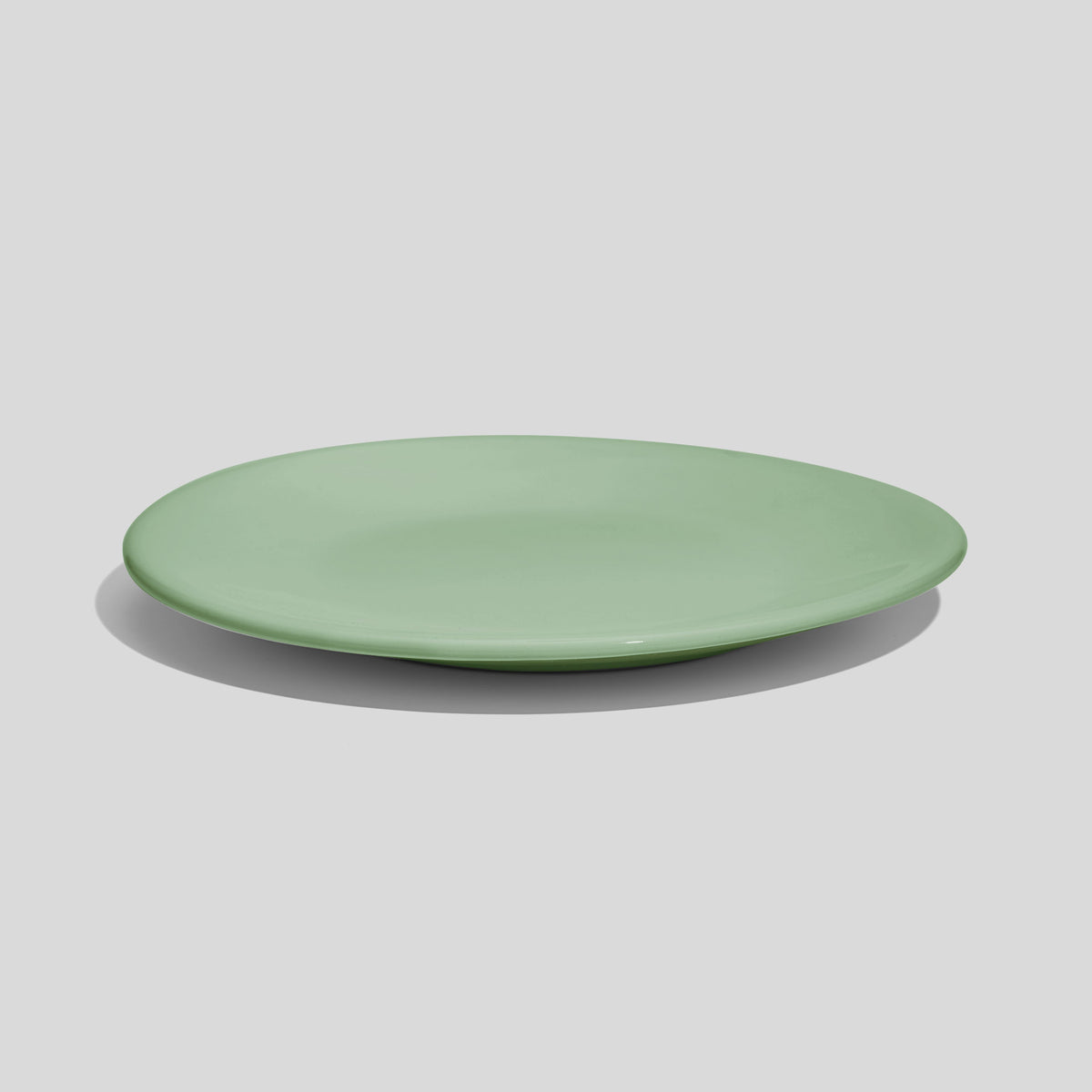 Keramikteller 19 cm mit gewölbtem Rand – Mintgrün