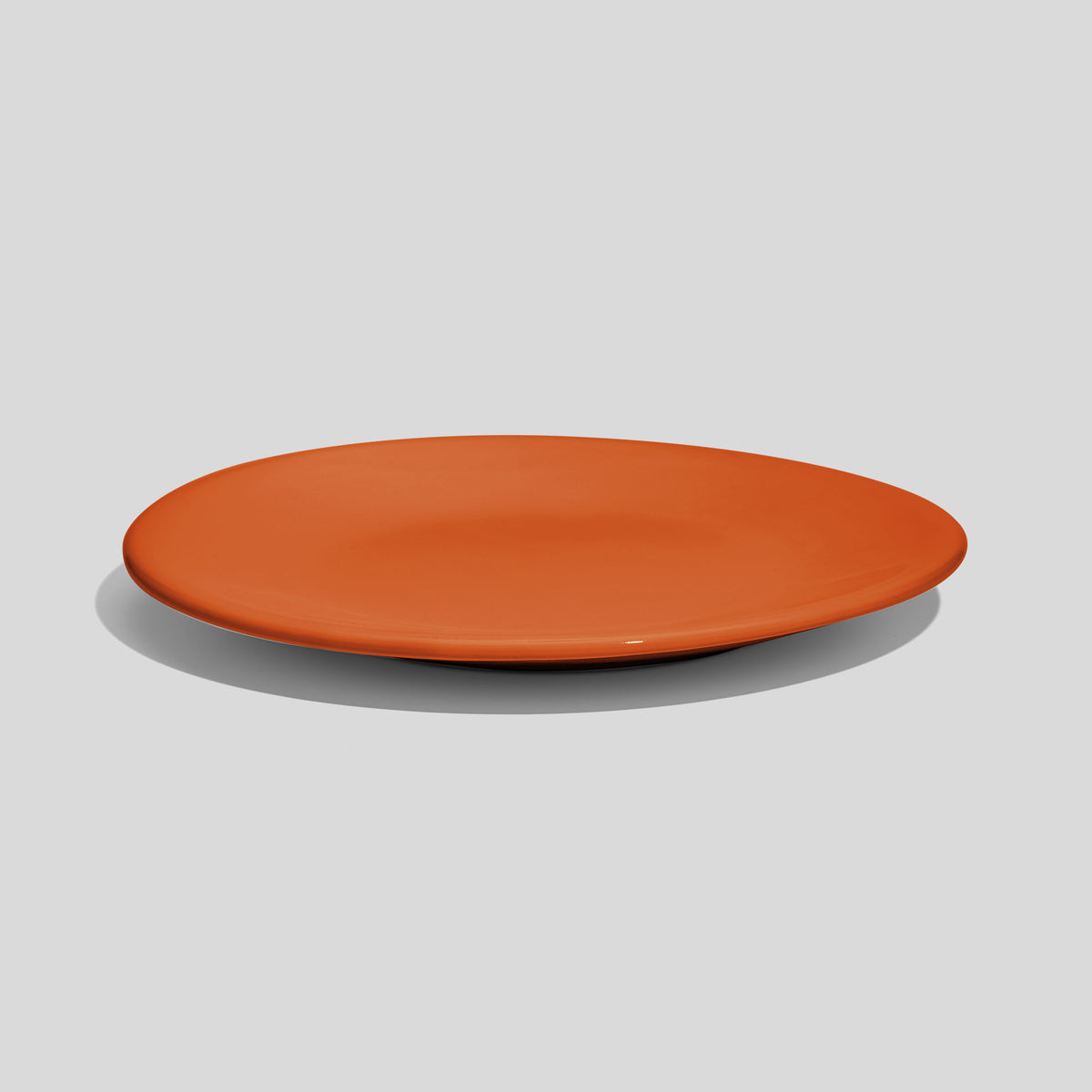 Keramikteller 19 cm mit gewölbtem Rand – Orange