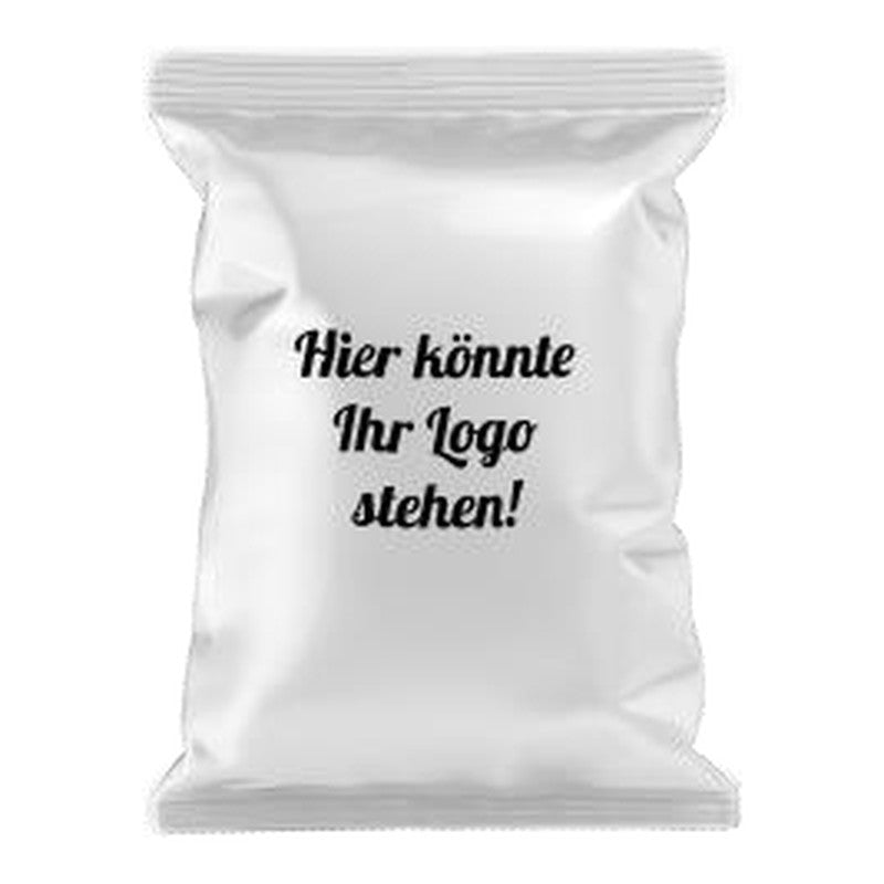 KERNenergie Nüsse im Flowpack 25 g mit Logo – Beispiel mit Platzhalter für Dein Logo