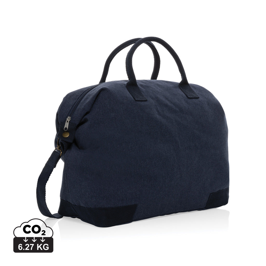Kezar AWARE™ 500g/m² Wochenendtasche aus recyceltem Canvas – navy blau