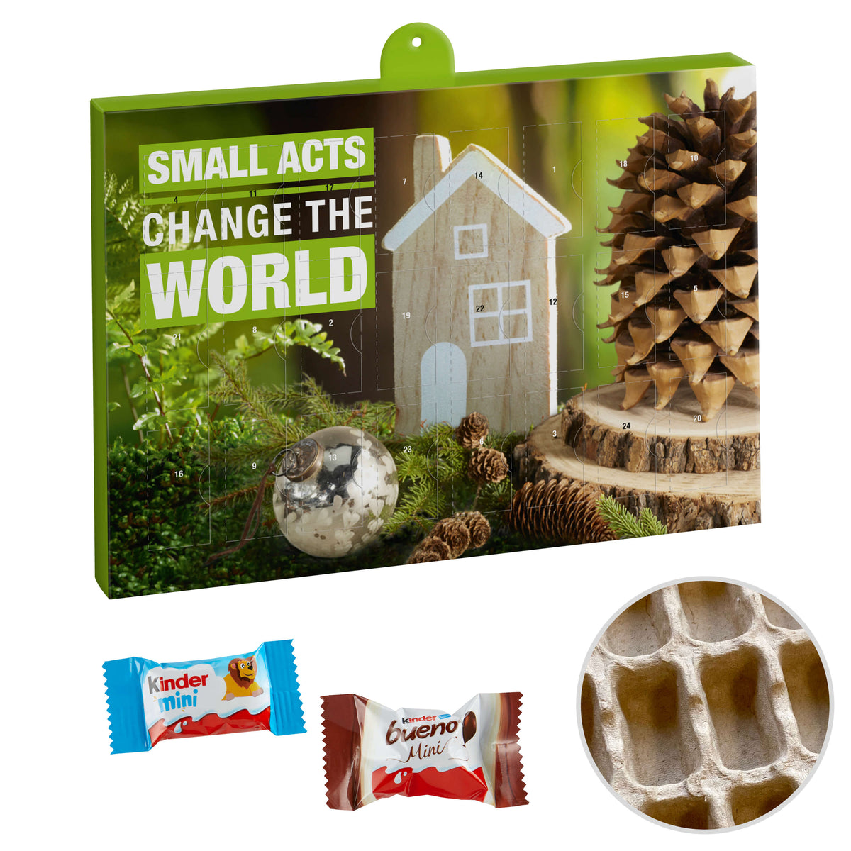 Kinder Adventskalender mit bueno Mini und Schokolade Mini, 145 g