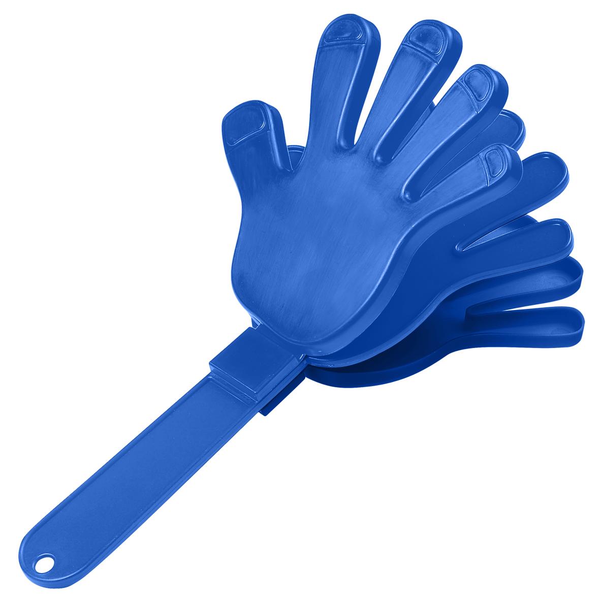 Klapper „Hand“, einfarbig – Blau