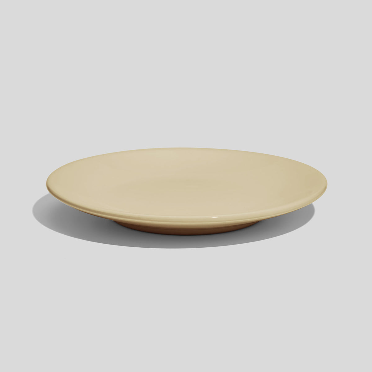 Kleiner Keramikteller 15 cm mit Standring – Beige