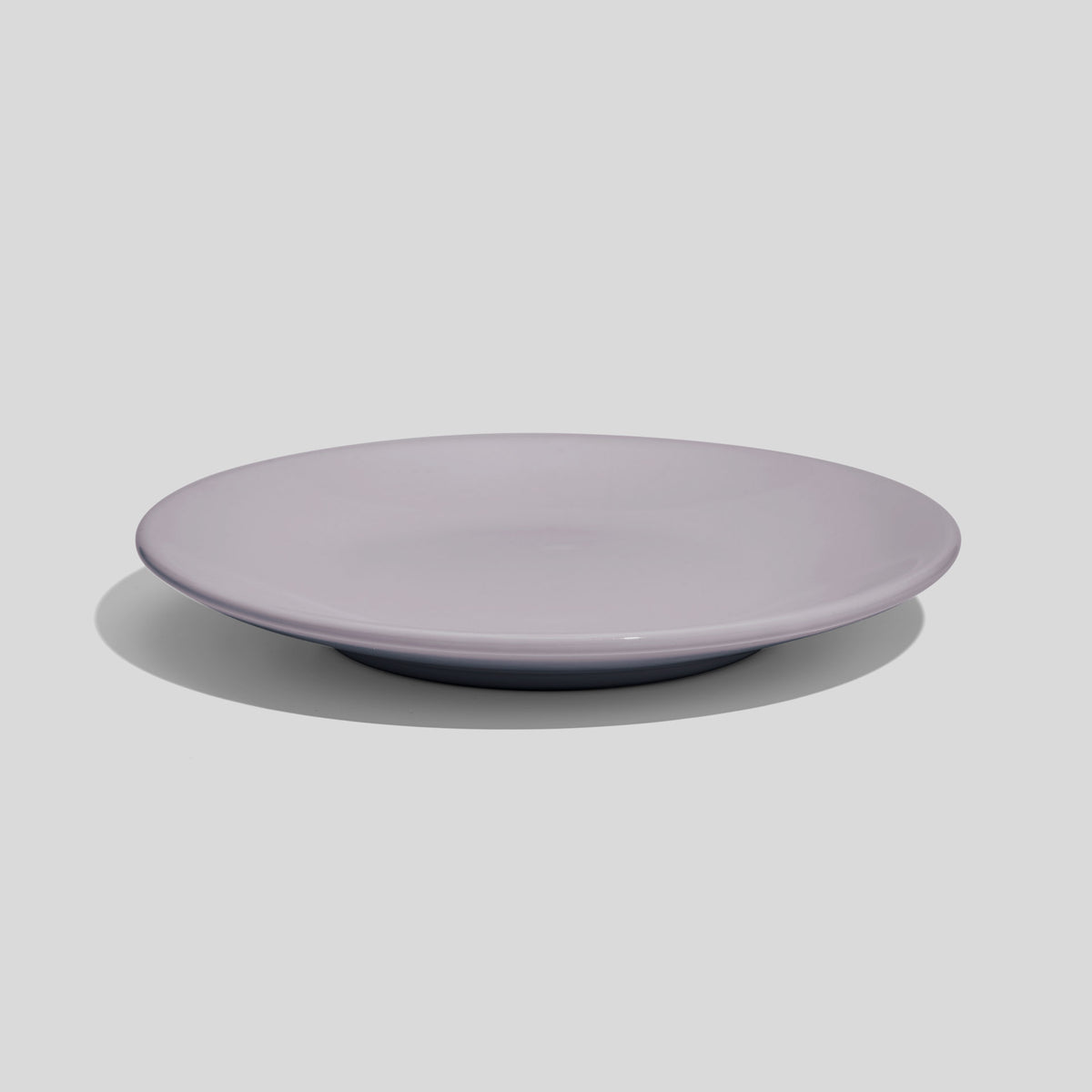 Kleiner Keramikteller 15 cm mit Standring – Hellgrau