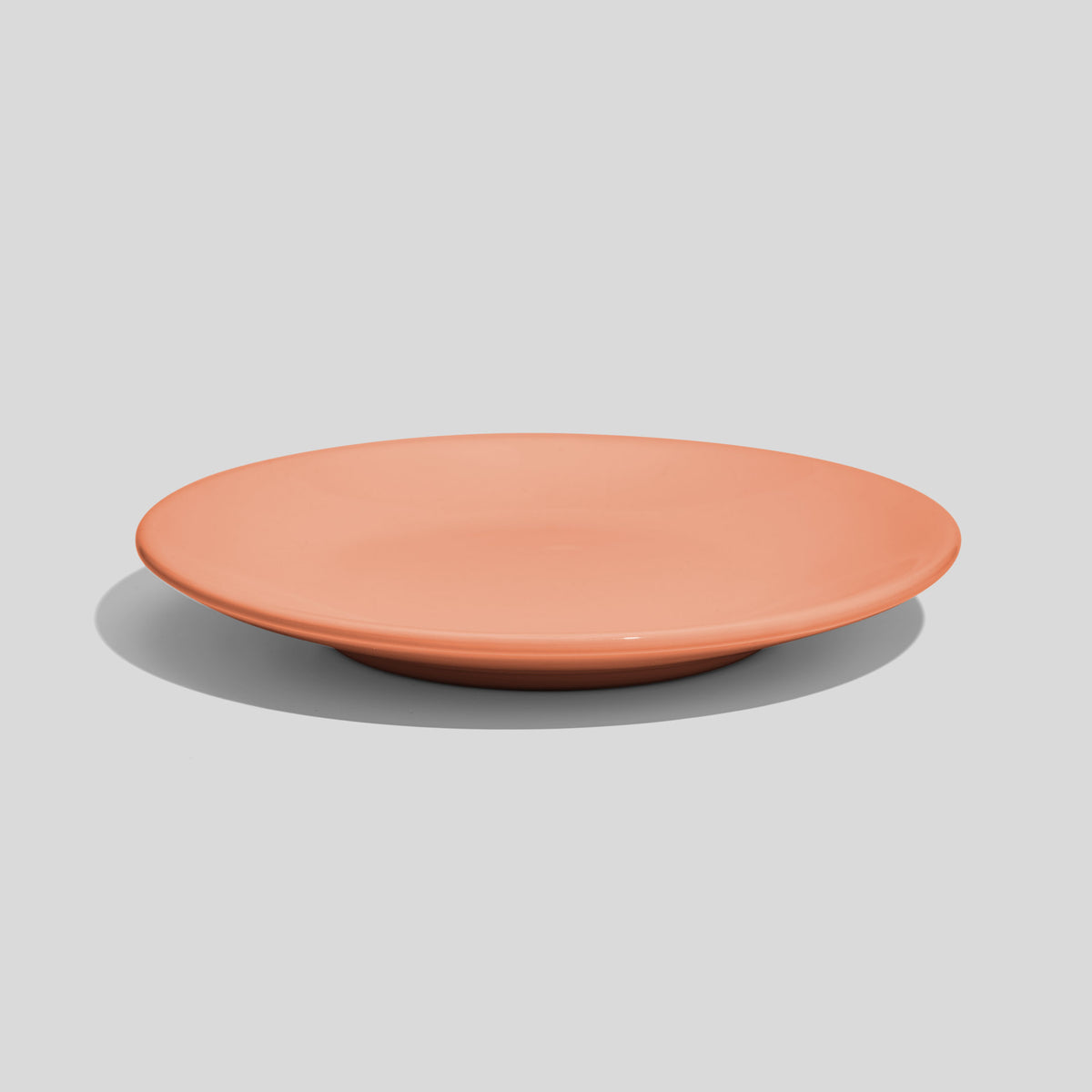 Kleiner Keramikteller 15 cm mit Standring – Lachs