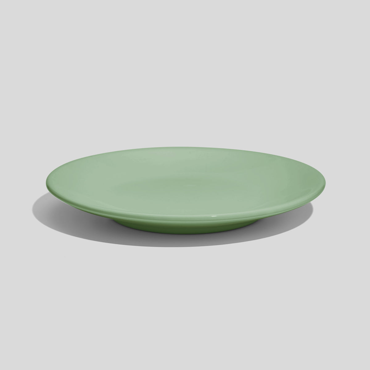 Kleiner Keramikteller 15 cm mit Standring – Mintgrün