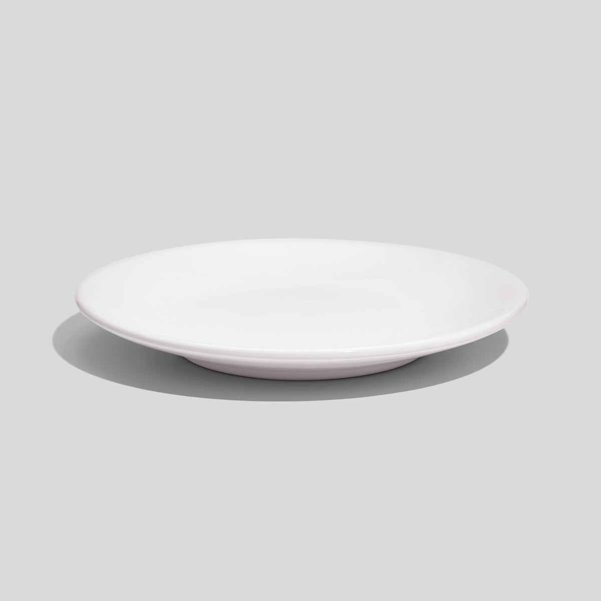 Kleiner Keramikteller 15 cm mit Standring – Weiß