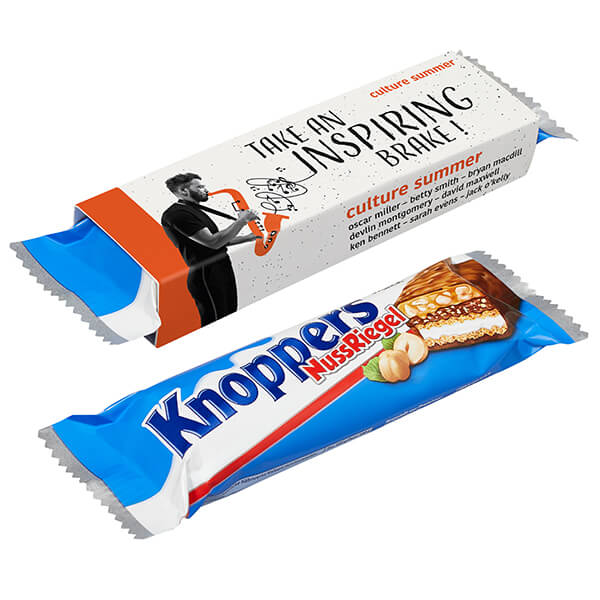 Knoppers Riegel im Werbeschuber, 40,8 g