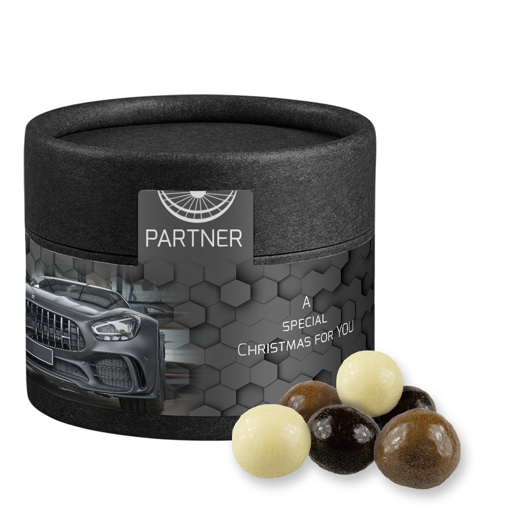 Knusperkugeln und Mandeln in Schwarz, Mini – Knusperkugeln Mix, ca. 25 g