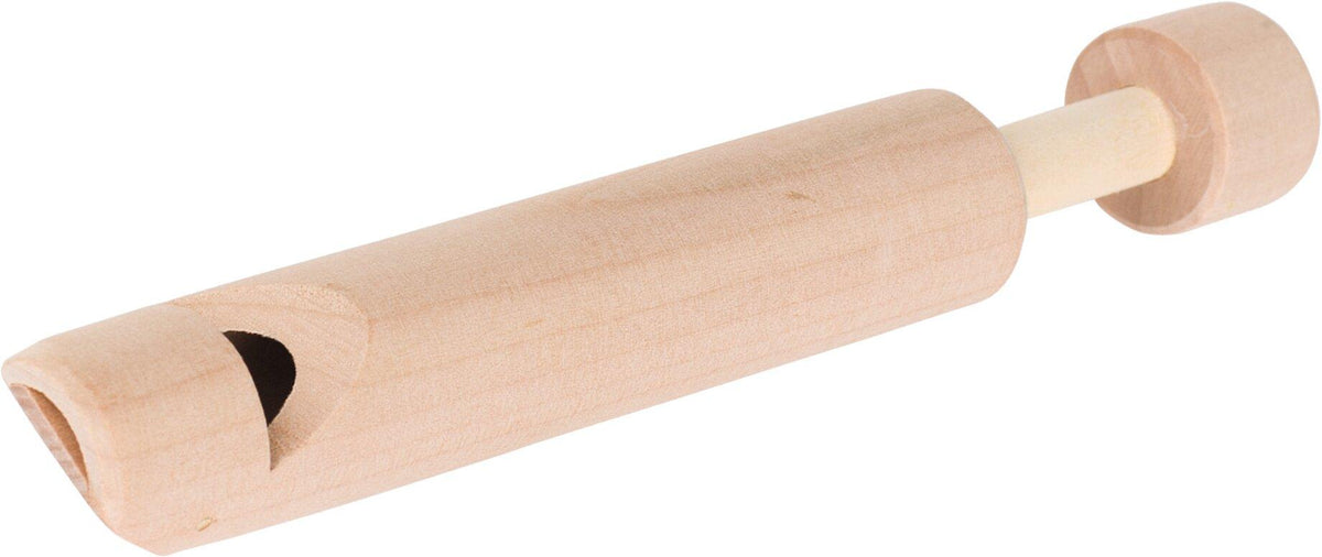 Kolbenflöte unbehandelt im 12er Set aus Holz – Ansicht