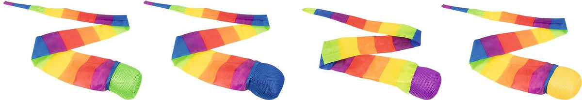 Kometenball mit Schweif in Regenbogenfarben, 4 Farben