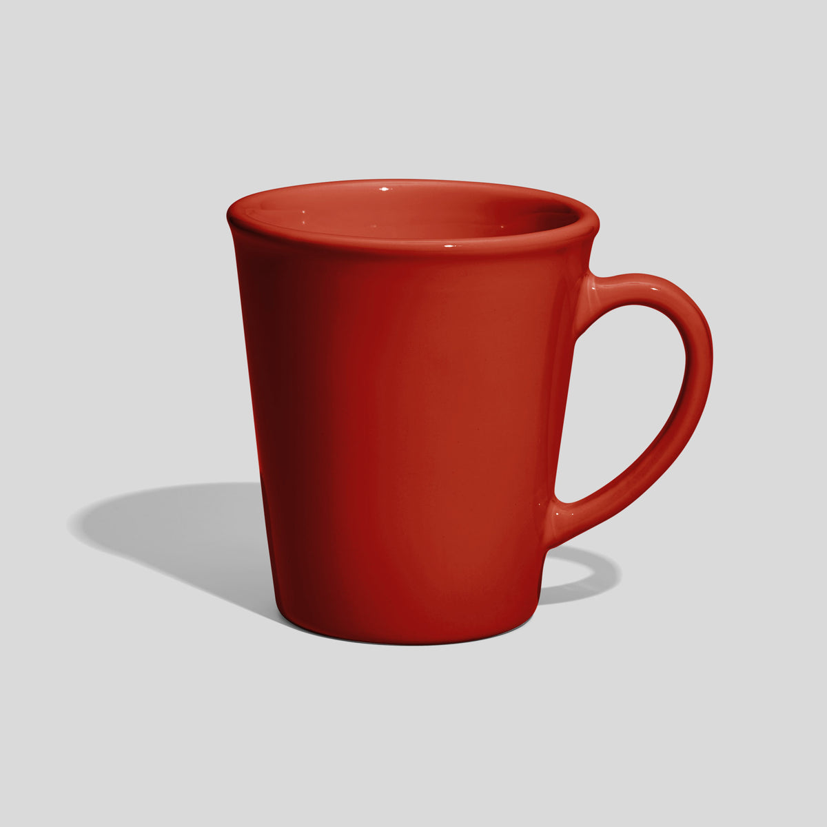 Konische Keramiktasse 280 ml mit Bogenhenkel