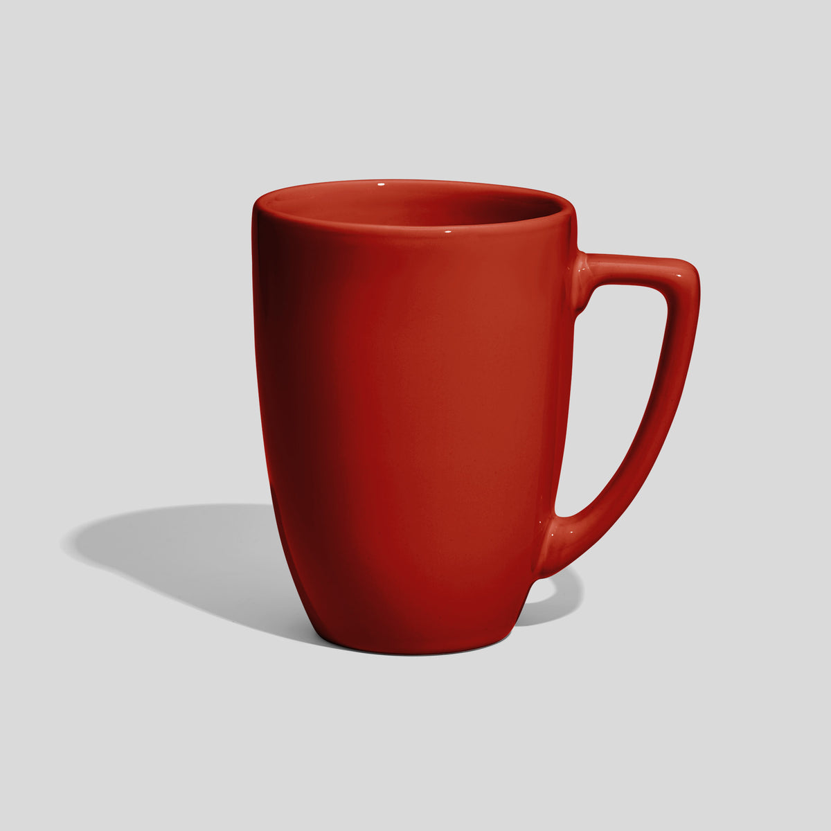 Konische Keramiktasse 330 ml mit eckigem Henkel