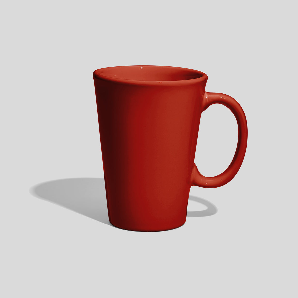Konische Keramiktasse 380 ml mit ovalem Ringhenkel