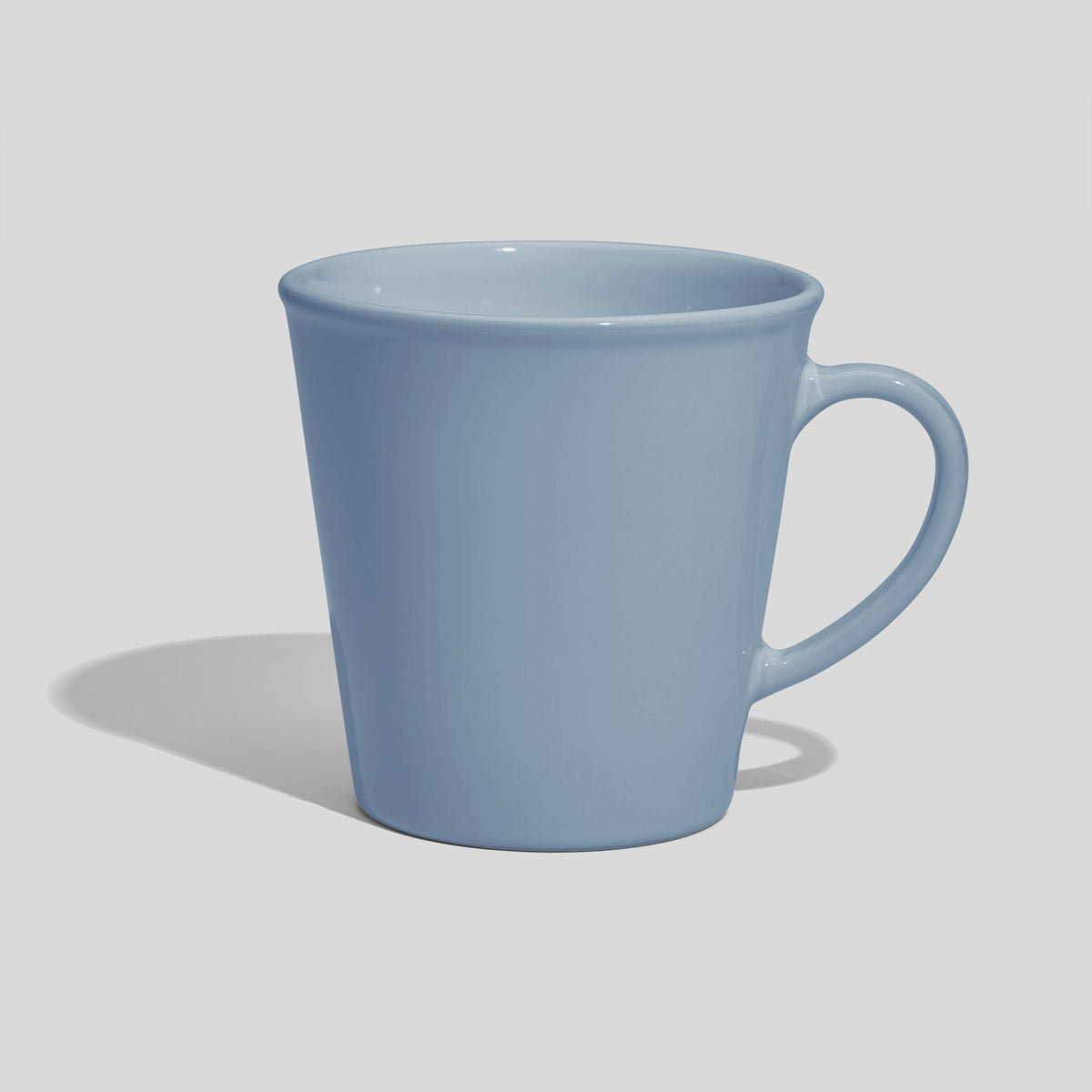 Konische Keramiktasse 600 ml mit weitem Rand – Hellblau