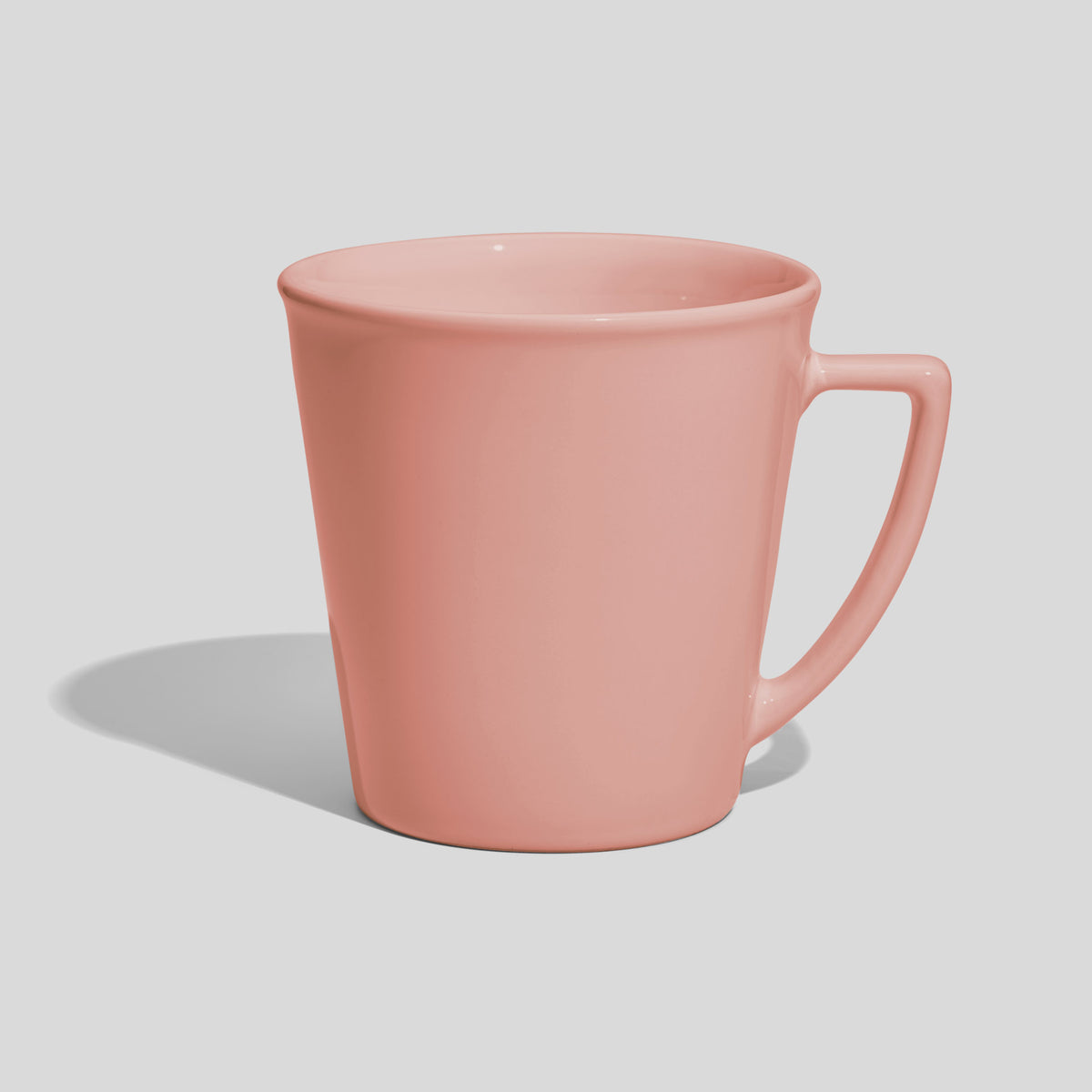 Konische Werbetasse 600 ml mit eckigem Henkel – Rosa